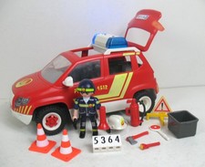 Playmobil Réf 5364 Véhicule d'Intervention des Pompiers avec sirène et gyrophare