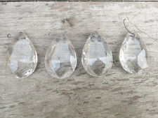 Lot de 4 pampilles de lustre