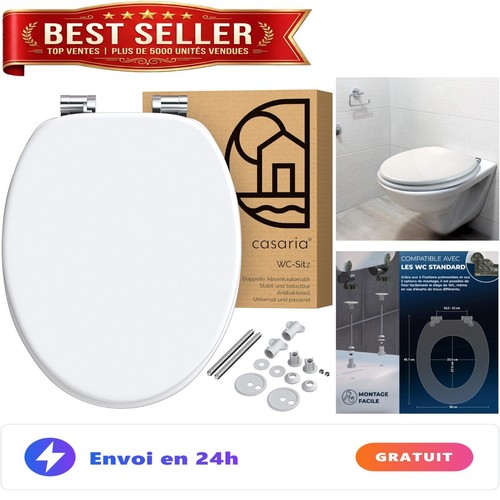 Abattant blanc casaria - abattant, casaria®