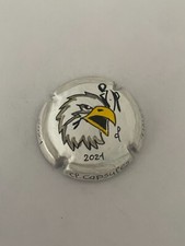 CAPSULE CHAMPAGNE COMMÉMORATIVE PEINTE A LA MAIN JOHNNY HALLYDAY RARE