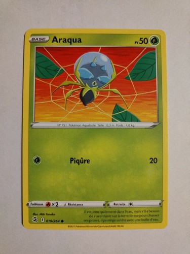 Carte pokemon araqua - pokemon,