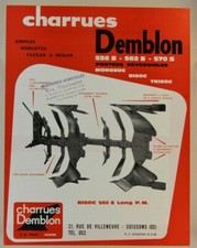 prospectus brochure charrue DEMBLOM tracteur tractor traktor prospekt