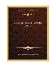 Memoire Sur Les Belemnites