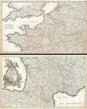 1775 Zannoni Two Panel Map of