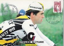 CYCLISME carte cycliste PATRICK BONNET équipe RENAULT elf GITANE 1981