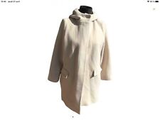 Très Beau Manteau Laine Soie Écru Max Mara studio 40 Tbe Authentique 