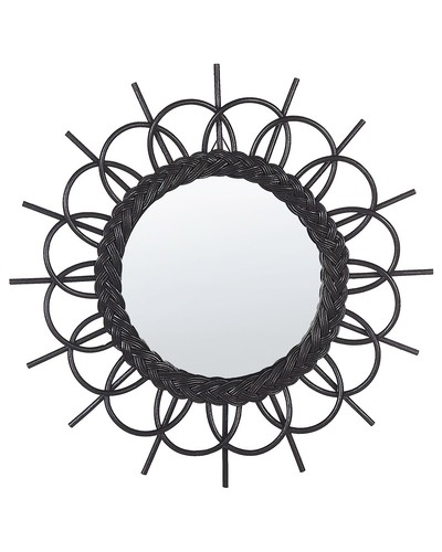 Miroir mural boho rotin - miroir, en