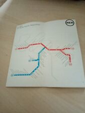vintage-guide RER lignes horaires PARIS-1977-plan metro