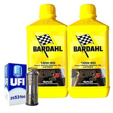 Set Entretien Huile Bardahl XT4S 10W60 Filtre Moto Guzzi Nevada 750 2004>2010