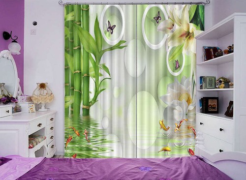 Papillon bambou verte 3d - de,