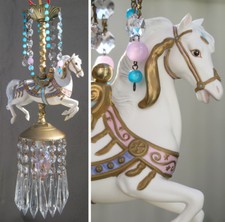 White Porcelain Horse Carousel