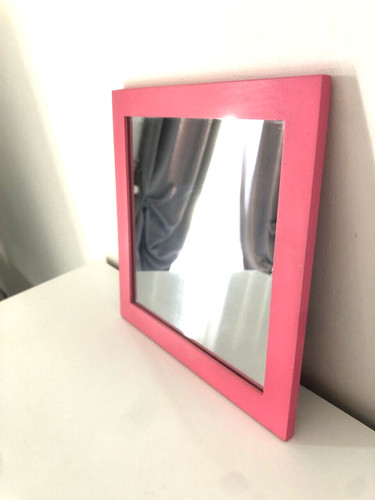 Cadre miroir enfant rose - ,