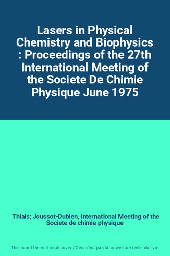 Lasers physical chemistry - in,