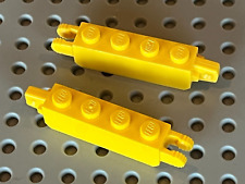 2 x LEGO Yellow Hinge Brick Locking ref 30387 / Set 6775 3677 7248 7709 7633..