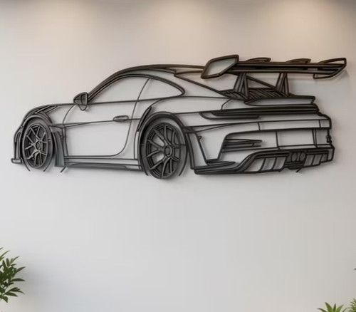 Deco murale metal - voiture, spor
