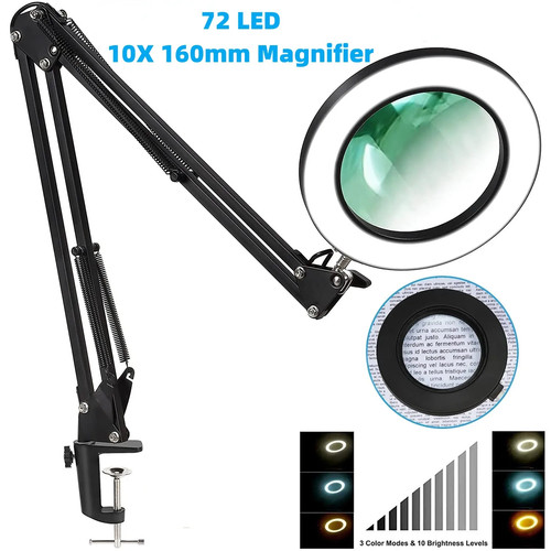 Loupe led leds 10x usb - led, 3
