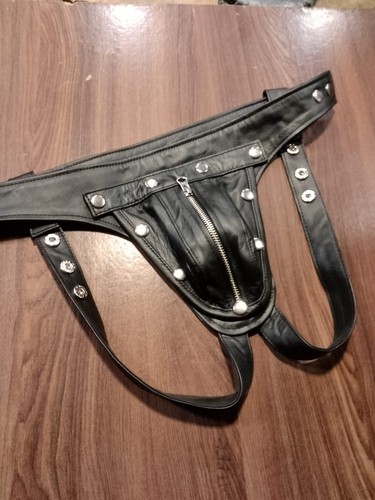 Mens real leather - jock, strap
