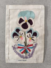 CARTE BRODEE MILITAIRE