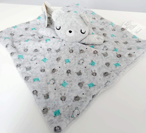 Doudou plat carré ours - doudou,