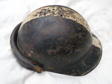 FRANCE 2 GM : RARE CASQUE TANKISTE 1944-1945 FFL LIBERATION / PEINTURE D'EPOQUE