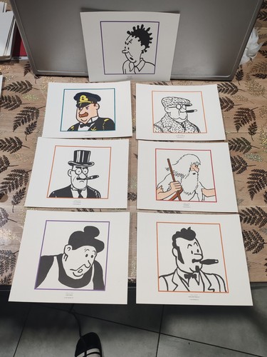 Lot planches tintin - de,