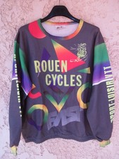 Maillot Sweat cycliste ROUEN CYCLES SPORT LOISIR VTT vintage années 90 XL / XXL
