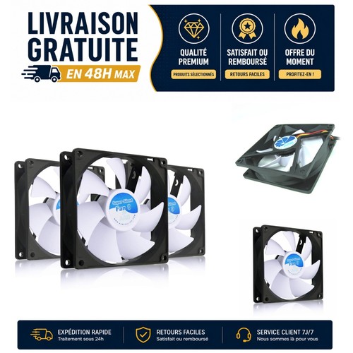 Ventilateur 92mm silencieux - ventilateur, pc