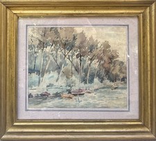 Tableau Peinture Cadre 20è XXè att. Alphonse Mazard Paysage Impressionnisme rare