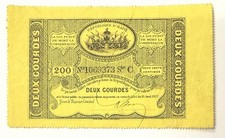 Billet Banque 2 Gourdes 1827