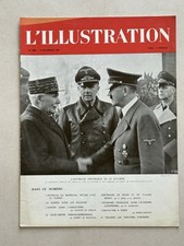 journal l'illustration 9 Novembre 1940 , Entretiens Petain - Hitler 