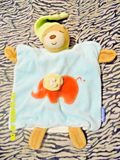 CI/ KALOO DOUDOU MARIONNETTE BLEU OURS BONNET VERT ELEPHANT ROUGE 35CM TTBE