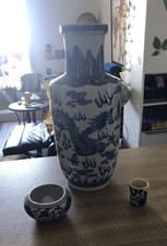 Vase Chinois Decor Dragon