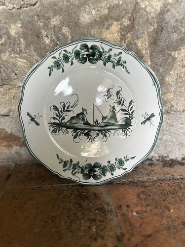 Assiette ancienne faïence - assiette,