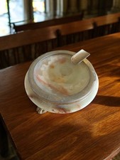  Cendrier en onyx vintage, élégance et caractère