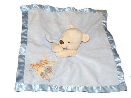 Doudou plat bleu - , couverture