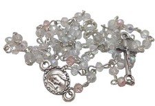 Collier chapelet cristal verre