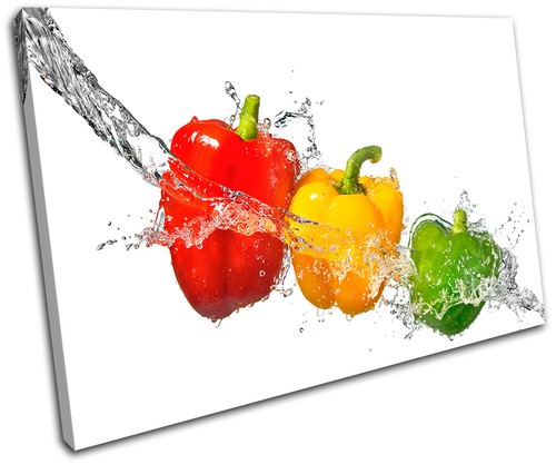Peppers water splash food - peppers,