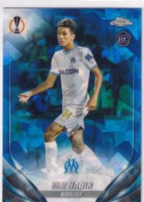 Topps Chrome Ligue des Champions 2024 Numéro 77 Bilal Nadir Sapphire Réfracteur