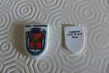 fève personnalisée écusson