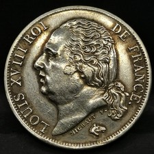 1 FRANC 1822 A PARIS ARGENT