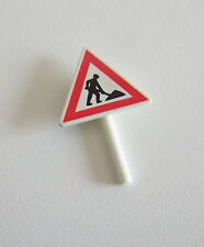 PLAYMOBIL (Q1229) CHANTIER - Panneau à Main Signalisation Travaux 3934