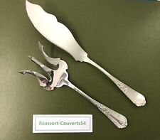 couvert de service à poisson ROCAILLE LOUIS XV métal argenté Couteau Fourchette