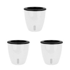 1/2/3 Pot de fleur innovant pour la beauté du jardin Pots de fleurs blancs et