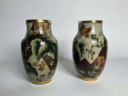 Art déco paire vases en - art, déco,
