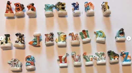 Lettre alphabet 25 feves - lettre,