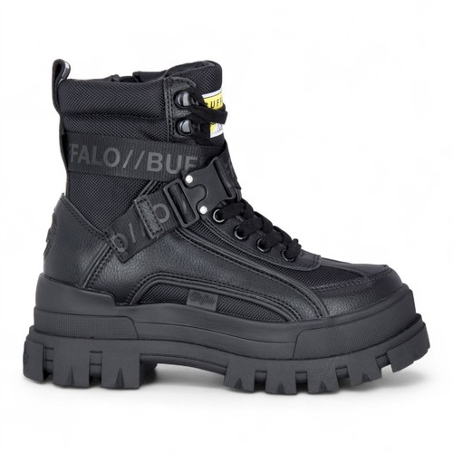 Bottes combat noir talon - À,