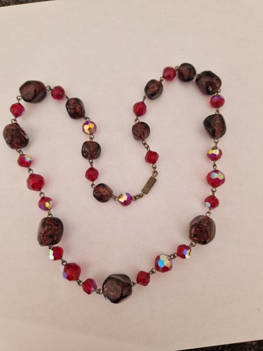 Collier perles verre avec - perles,