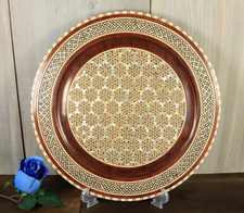Ancien Plateau Ronde en Bois