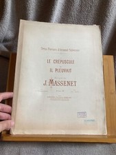 Massenet deux poésies d'A
