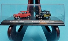RENAULT 4 L 1962 + 4 L Parisienne 1963 Coffret Duo Atlas 1/87 en Boite